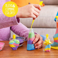 Load image into Gallery viewer, Koolbitz Sand Art Kit for Kids, Make Your Own Craft Activity Kit with Sand Sandisfying Set, Glow in The Dark Sand Art Assorted Shape Bottles and Pendant Bottles Arts and Crafts STEM Toys
