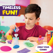 Load image into Gallery viewer, Koolbitz Sand Art Kit for Kids, Make Your Own Craft Activity Kit with Sand Sandisfying Set, Glow in The Dark Sand Art Assorted Shape Bottles and Pendant Bottles Arts and Crafts STEM Toys