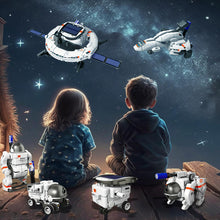 Load image into Gallery viewer, Koolbitz Kids Solar Space Set Educational Learning Science Toy for Children Solar Powered 6 in 1 Robot Kit for Boys & Girls Research & Exploration Adventures Space Playset