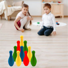 Load image into Gallery viewer, Koolbitz Kids Bowling Skittles Play Set Large Bowling Ball & Pins Skittle Toy Set With Carry Case for Children Indoor and Garden Toys for Toddlers Mini Bowling Game for Boys and Girls, 21 cm