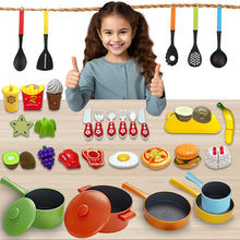 Load image into Gallery viewer, koolbitz Kids Kitchen Toys Set Children Kitchen Utensils & Food Set Cooking Toys Accessories Kit Kitchen Cooking Pots and Pans Playset Toddler Fruits Pretend Toy Gifts for Boys Girls