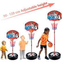 Load image into Gallery viewer, Koolbitz Adjustable Junior Basketball Hoop with Ball Portable Basketball Hoop for Kids Teenagers Youth and Adults with Large Base Stand Goals Indoor Outdoor Play