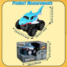 Load image into Gallery viewer, Koolbitz Kids Small Shark Car Toy 360° Rotation Shark Truck Car for Children Friction Powered Vehicle Toy for Boys & Girls Indoor Animal Stunt Car Truck Playset Gift for Toddlers