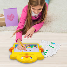 Load image into Gallery viewer, Koolbitz Magnetic Bead Art Board Multicolor Creative Drawing Set for Kids with Magnetic Pen & Pattern Cards - Engaging & Educational Preschool Toy Creativity Development