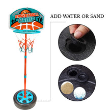 Load image into Gallery viewer, Koolbitz Junior Basketball Hoop with Ball, Pump Portable Basketball Hoop for Kids Teenagers Youth and Adults with Large Base Stand Goals Indoor Outdoor Play