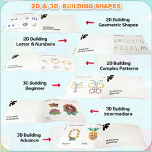 Load image into Gallery viewer, Snowflake Children's Plug-In Building Blocks, 350-Piece Construction Game with Colored Plastic Elements, Ideal Educational Toy for Boys and Girls
