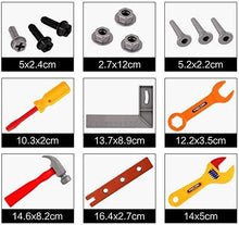 Load image into Gallery viewer, Koolbitz Kids Children Pretend Play Tools Construction Toy Set Pretend Role Play Tool Toys with Helmet Drill Chainsaw Hamer and More Kids Tool Set