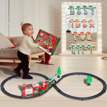 Load image into Gallery viewer, Koolbitz Deluxe Christmas Train Set Festive Holiday Locomotive with Sound, Lights, Tracks, 22-Piece Model Train Kit for Decoration and Play, Perfect for Under the Tree and Seasonal Display