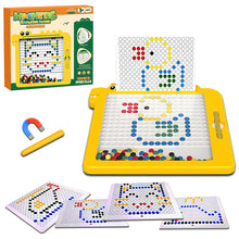 Load image into Gallery viewer, Koolbitz Colorful Magnetic Bead Drawing Board with Pattern Cards and Pen, Magnetic Educational Toy Set for Children Ideal for Developing Creativity and Motor Skills for Kids 3-8