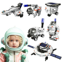 Load image into Gallery viewer, Koolbitz Kids Solar Space Set Educational Learning Science Toy for Children Solar Powered 6 in 1 Robot Kit for Boys & Girls Research & Exploration Adventures Space Playset