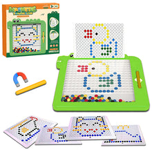 Load image into Gallery viewer, Koolbitz Magnetic Art Board for Kids - Interactive Magnetic Bead Drawing Pad with Design Templates and Stylus Pen, STEM Educational Toy for Creativity and Fine Motor Skill Development, Ages 3-8