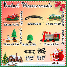 Load image into Gallery viewer, Koolbitz Deluxe Christmas Train Set Festive Holiday Locomotive with Sound, Lights, Tracks, 22-Piece Model Train Kit for Decoration and Play, Perfect for Under the Tree and Seasonal Display