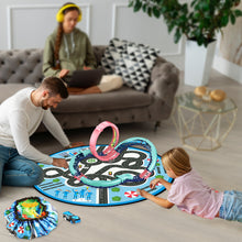 Load image into Gallery viewer, Koolbitz Kids Electric High Speed Slot Car Track Set with Large Play Mat - Battery Operated Racing Car with Roller Coaster Rails, Convertible City Map Storage Bag Educational Race Track Toy