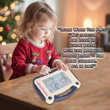 Load image into Gallery viewer, Koolbitz Magnetic Doodle Board Colorful Erasable Sketch Pad for Children, Multi-Color Drawing Tablet with Magnetic Stylus and Slide Eraser, Educational Toy for Toddlers Kids