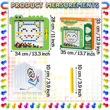 Load image into Gallery viewer, Koolbitz Magnetic Art Board for Kids - Interactive Magnetic Bead Drawing Pad with Design Templates and Stylus Pen, STEM Educational Toy for Creativity and Fine Motor Skill Development, Ages 3-8