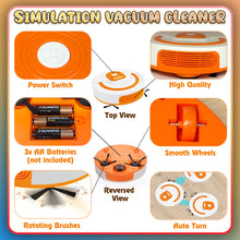 Load image into Gallery viewer, Koolbitz Interactive 7PCS Kids Cleaning Set with Simulation Vacuum Cleaner Robot - Includes Broom, Mop, Dustpan & More - Role Play Cleaning Toy for Kids Aged 3+ - Develops Responsibility & Motor Skill