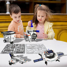Load image into Gallery viewer, Koolbitz Kids Solar Space Set Educational Learning Science Toy for Children Solar Powered 6 in 1 Robot Kit for Boys & Girls Research & Exploration Adventures Space Playset