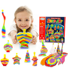 Load image into Gallery viewer, Koolbitz Sand Art Kit for Kids, Make Your Own Craft Activity Kit with Sand Sandisfying Set, Glow in The Dark Sand Art Assorted Shape Bottles and Pendant Bottles Arts and Crafts STEM Toys