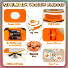 Load image into Gallery viewer, Koolbitz Cleaning Set for Kids 10PCs Toy Playset with Simulation Automatic Vacuum Robot, Mop, Brush & Realistic Cleaning Tools for Toddlers Age 3+ Fun Role Play Christmas Newyear Birthday Gift