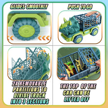 Load image into Gallery viewer, Koolbitz Kids Dinosaur Transporter Truck & Space Sand Adventure Set –Interactive Playset with 13 Dinosaur Figures, Jurassic Accessories, Sand Molds & Sandbox – Educational Toy for Creative Play