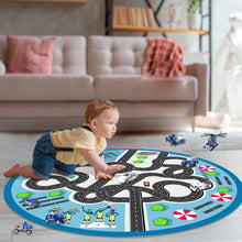Load image into Gallery viewer, Kids 2 in 1 Carpet Playmat Rug & Rescue Vehicle Set Play Room Rug, City Pretend Play Cars and Toys Baby Toddler Kid Child Educational Ideal for Boys & Girls