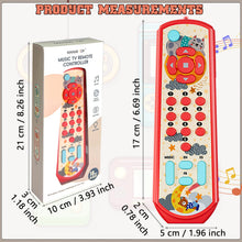 Load image into Gallery viewer, Koolbitz Interactive Musical Rec TV Remote Toy for Toddlers – Educational Multi-Language Learning Toy with Light and Sound Effects – Sensory Toys Perfect for Babies and Toddlers