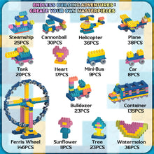 Load image into Gallery viewer, Koolbitz 150PCS Colorful STEM Building blocks set Perfect Stocking Filler Creativity and Learning with Ideal Preschool Construction Educational Block Tiles Stronger 150 pcs Gift for Children