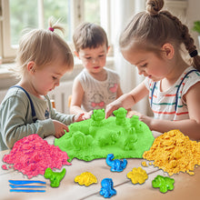 Load image into Gallery viewer, Koolbitz Magic Sand Play Set 1000g with PVC Hand Bag & Accessories Shape Molds, Fun Gifts Toy for Boys & Girls, Make Your Own Craft Activity for Kids