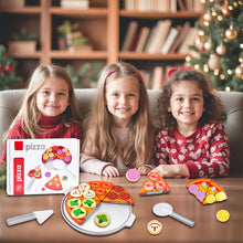Load image into Gallery viewer, Koolbitz Cutting Play Food Toy for Kid Wooden Pizza Set Pretend Children Picnic Kitchen Accessories Cooking Velcro Toys Gift for Kids