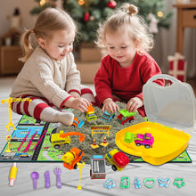 Load image into Gallery viewer, Koolbitz Kids Construction Sand Toy Creative Fun Sand Toy for Children with 9 Construction Vehicle Educational Sand Playset for Toddlers Indoor Outdoor Sand Toy Game Gift
