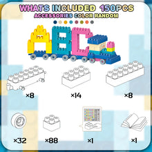 Load image into Gallery viewer, Koolbitz 150PCS Colorful STEM Building blocks set Perfect Stocking Filler Creativity and Learning with Ideal Preschool Construction Educational Block Tiles Stronger 150 pcs Gift for Children
