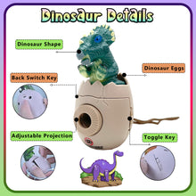 Load image into Gallery viewer, Koolbitz Dinosaur Transporter Car Toy & 3D Dinosaur Egg Projector – Interactive Playset with 12 Dinosaur Figures, Light-Up Projection, Realistic Landscape Accessories – Educational & Imaginative Toy