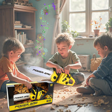 Load image into Gallery viewer, Koolbitz Toy Chainsaw for Kids, Electric Realistic Children Play Toy with Sound Pretend Play Outdoor Lawn Toy Chain Saw for Toddlers Best Birthday Gifts for Children Battery Operated Yellow