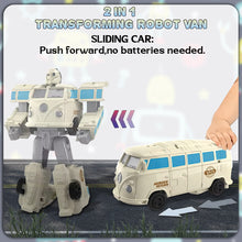 Load image into Gallery viewer, Koolbitz 2-in-1 Transforming Mecha Robot Car Toys for Kids, Heroes Return Action Figure, Van in Disguise, Rescue Bots Robocar, Imaginative Play Gifts for Kids