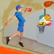 Load image into Gallery viewer, Adjustable Kids Basketball Hoop with Hard Backboard Pump and Ball, Adjustable Hanger Hook Indoor Outdoor Basketball Set with Net Ball and Pump Portable Sport Toys for Kids