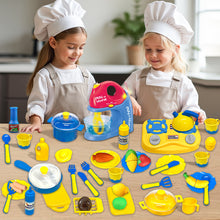 Load image into Gallery viewer, Koolbitz 44PCs Kitchen Playset for Kids with Blender, Cooking Utensils, and Pretend Food Accessories – Safe, BPA-Free Educational Role Play Toy Set for Boys & Girls Aged 3 and Above
