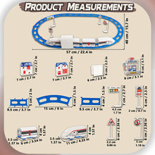 Load image into Gallery viewer, Koolbitz Electric Express Train Set for Kids 24-Piece Battery Operated Toy Train with Track, Tunnel, Signs, and Accessories | Fun Educational Playset for Boys and Girls Age 3+