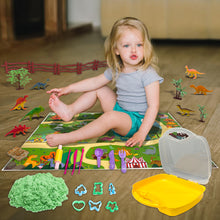 Load image into Gallery viewer, Koolbitz Kids Space Sand Set Creative Educational Activity Sand Toy Set for Children Durable Box & Accessories Shape Molds Sand Playset Toddlers Craft Fun Toy Gift