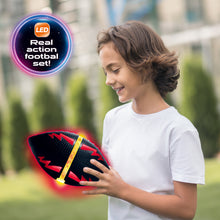 Load image into Gallery viewer, Koolbitz Illuminated LED Soft Foam Rugby Ball - Night Glow Sports Equipment, Compact and Portable Light-Up Rugby for Safe and Fun Indoor & Outdoor Play, for Kids
