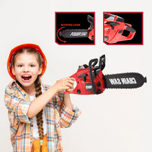 Load image into Gallery viewer, Construction Tool Electric Chain Saw Toy Play Set Rotating Chain, Realistic Sounds & Pretend Construction Garden Yardwork, Outdoor Preschool Lawn Toy Gift for Toddler, Red Colour