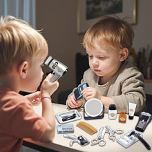 Load image into Gallery viewer, Kids Barber Shop Toy Set, Fashion Hair Salon Pretend Play Toy for Kids, Barbershop Hairstyle Pretend Play Kit for Boys and Girls for 3 Years and Above, Best Gift for Kids