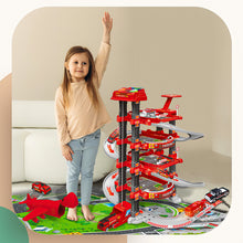 Load image into Gallery viewer, Koolbitz Kids Car Parking Lot 4 Floors of Parking Lot Pretend Play Toy for Children Educational Signs & Light Sound with Lift Parking Toy Indoor Perfect Parking Play Toy for Boys & Girls