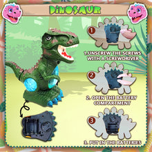 Load image into Gallery viewer, Koolbitz Interactive Dinosaur Toy with Mist Spray, Roar Sound Music, Lights - Multifunctional Moving Dinosaur for Imaginative Play Educational Prehistoric Play Set for Children Ages 3+