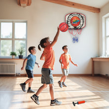 Load image into Gallery viewer, Koolbitz Kids Large Basketball Hoop Set, Attachable To Door & Wall Backboard Shatterproof Backboard Novelty with Pump Ball Durable Design Perfect Indoor Game, Pack of 1