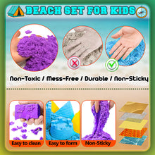 Load image into Gallery viewer, Koolbitz 24 Pcs Dinosaur Sand Playset with Foldable Tent and Sand Table – Includes Random Color Dinosaur Egg, Dinosaur Molds, Tools, and Non-Toxic Sand – Perfect for Children 3 and Up