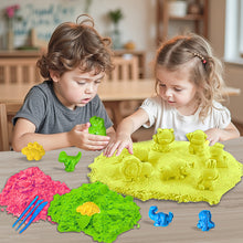 Load image into Gallery viewer, Koolbitz Magic Sand Play Set 1000g with PVC Hand Bag & Accessories Shape Molds, Fun Gifts Toy for Boys & Girls, Make Your Own Craft Activity for Kids