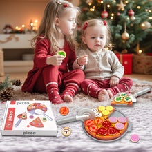 Load image into Gallery viewer, Koolbitz Cutting Play Food Toy for Kid Wooden Pizza Set Pretend Children Picnic Kitchen Accessories Cooking Velcro Toys Gift for Kids