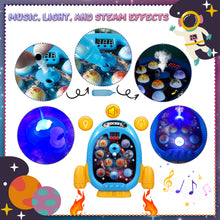 Load image into Gallery viewer, Koolbitz Interactive Spaceship Game Machine - Electric Arcade with Music, Lights & Water Effects - Fun Educational Toy for Kids, Includes 2 Hammers & Water Dropper