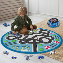 Load image into Gallery viewer, Kids 2 in 1 Carpet Playmat Rug & Rescue Vehicle Set Play Room Rug, City Pretend Play Cars and Toys Baby Toddler Kid Child Educational Ideal for Boys & Girls