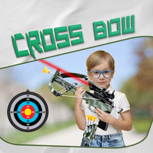 Load image into Gallery viewer, Kids Archery Bow and Arrows Toy Set with Target, Kids Practice Cross Bow, Girls, Boys Toy Archery Set Fun Sport Game with 3 Durable Suction Cup Arrows Perfect for Indoor or Outdoor Games